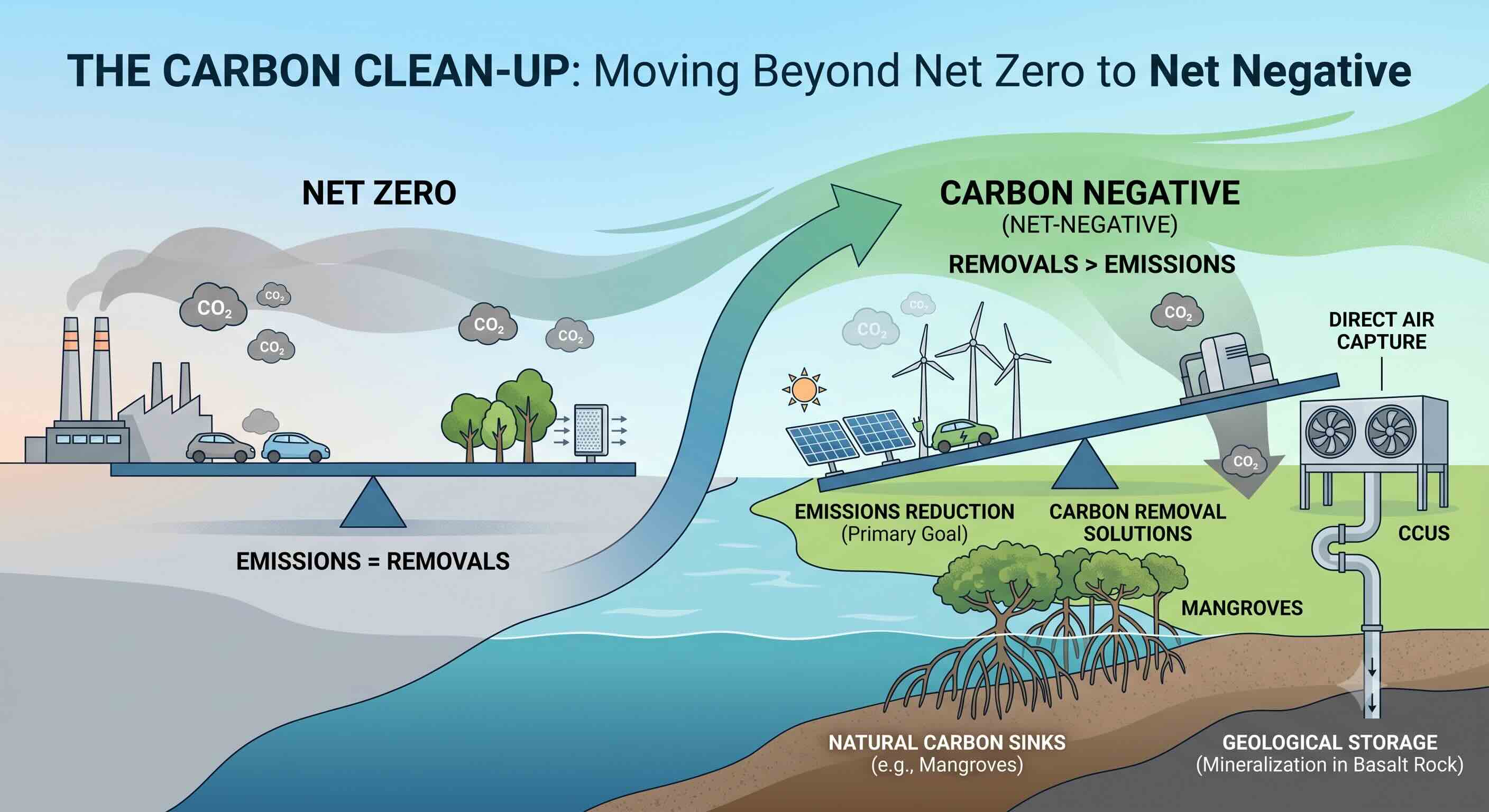 The carbon clean-up: why reaching 'zero' may not be enough