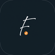 Mr.Fiba mark — a signature F with a verified check